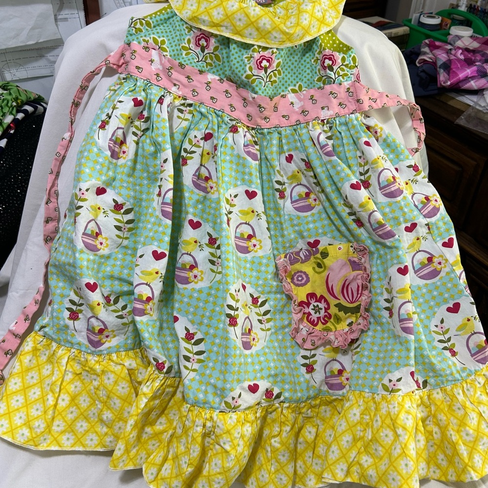 Jelly The Pug Multicolor Floral Kids Dress